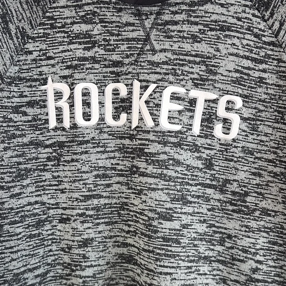 Adidas NBA Houston Rockets Shooting Shirt Mens Medium‎ Gray Space Dye Jersey M
